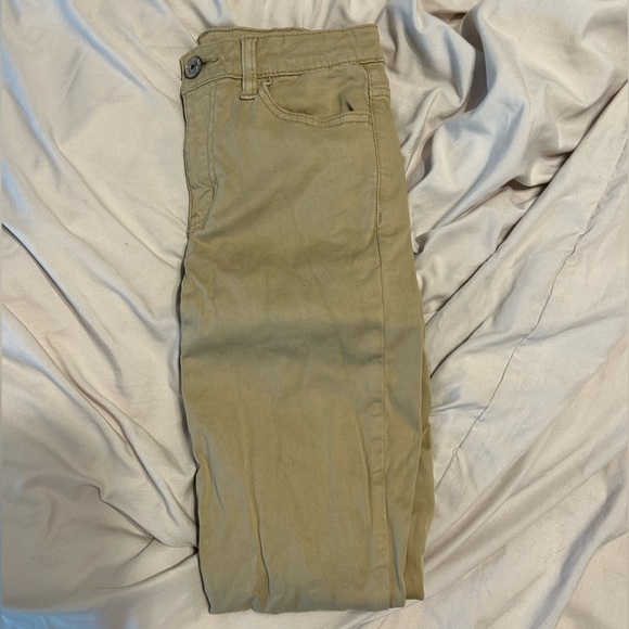 High waisted Khaki jeggings - Picture 1 of 3